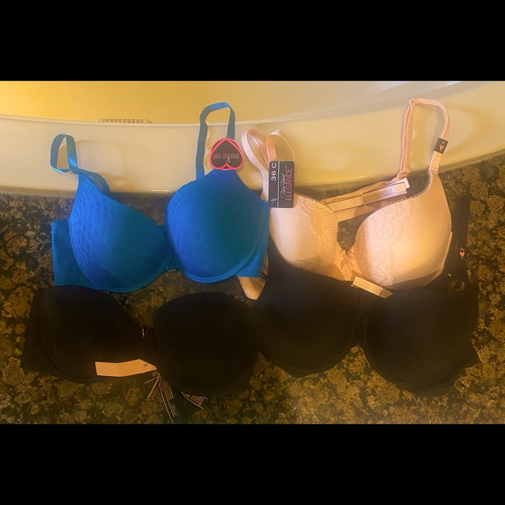 NWT Victoria’s Secret bras and NY Elegance 36C